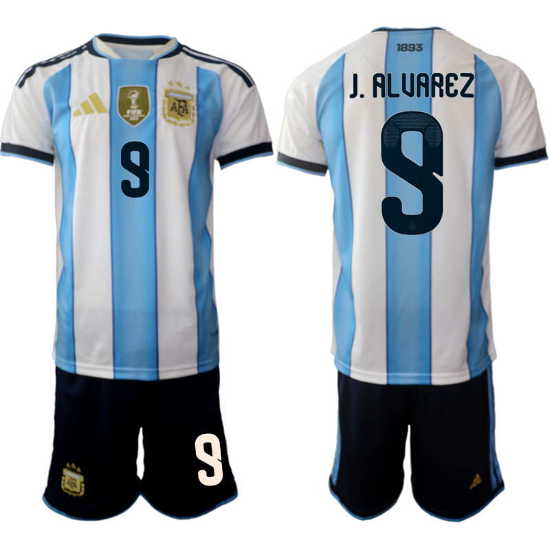 Men Argentina Long sleeve home 03 style 2026 World Cup Soccer jersey